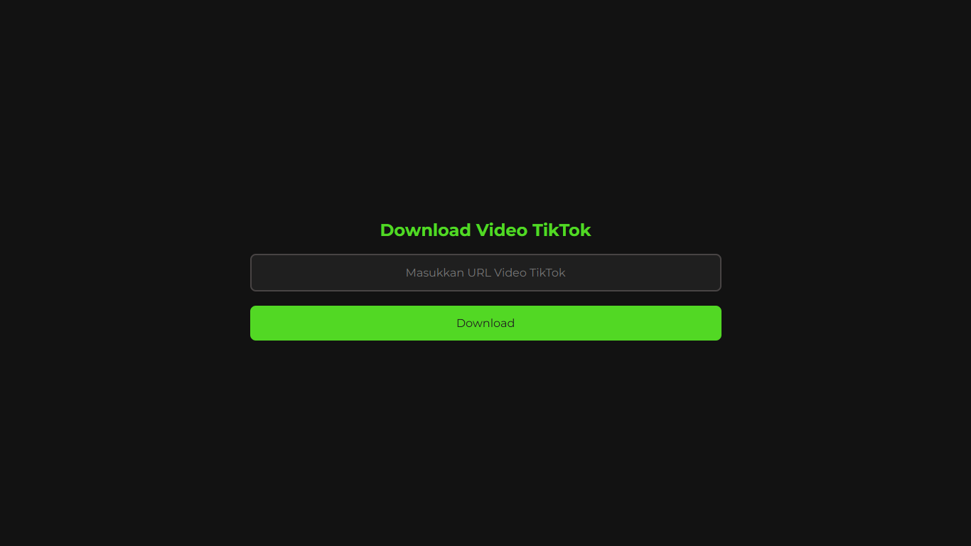 Video Tiktok Downloader